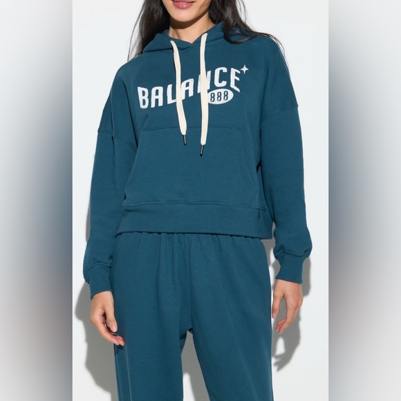Balance Olsen Cropped Hoodie New With Tags